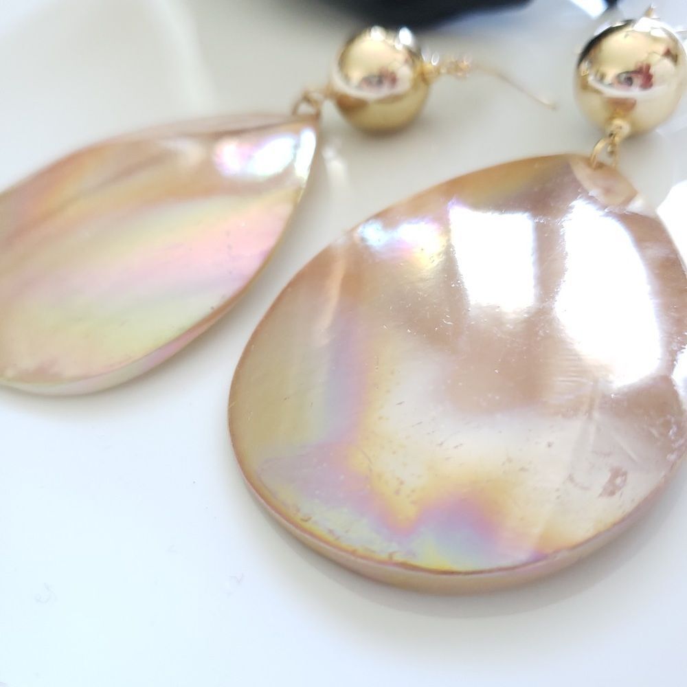 Anthro Shell Drop Earrings - Picture 10 of 14